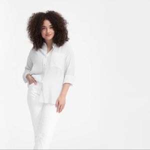Everlane Clean Silk Oversized Shirt